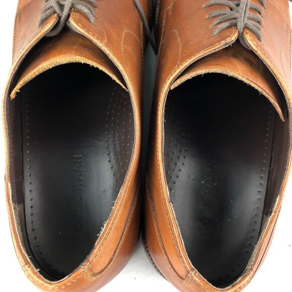 Cole Haan Men\'s Size 11M Benton II Brown Leather Cap Toe Oxfords Dress Shoes main image 6